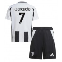 Juventus Francisco Conceicao #7 Domaci Dres za djecu 2024-25 Kratak Rukav (+ Kratke hlače)